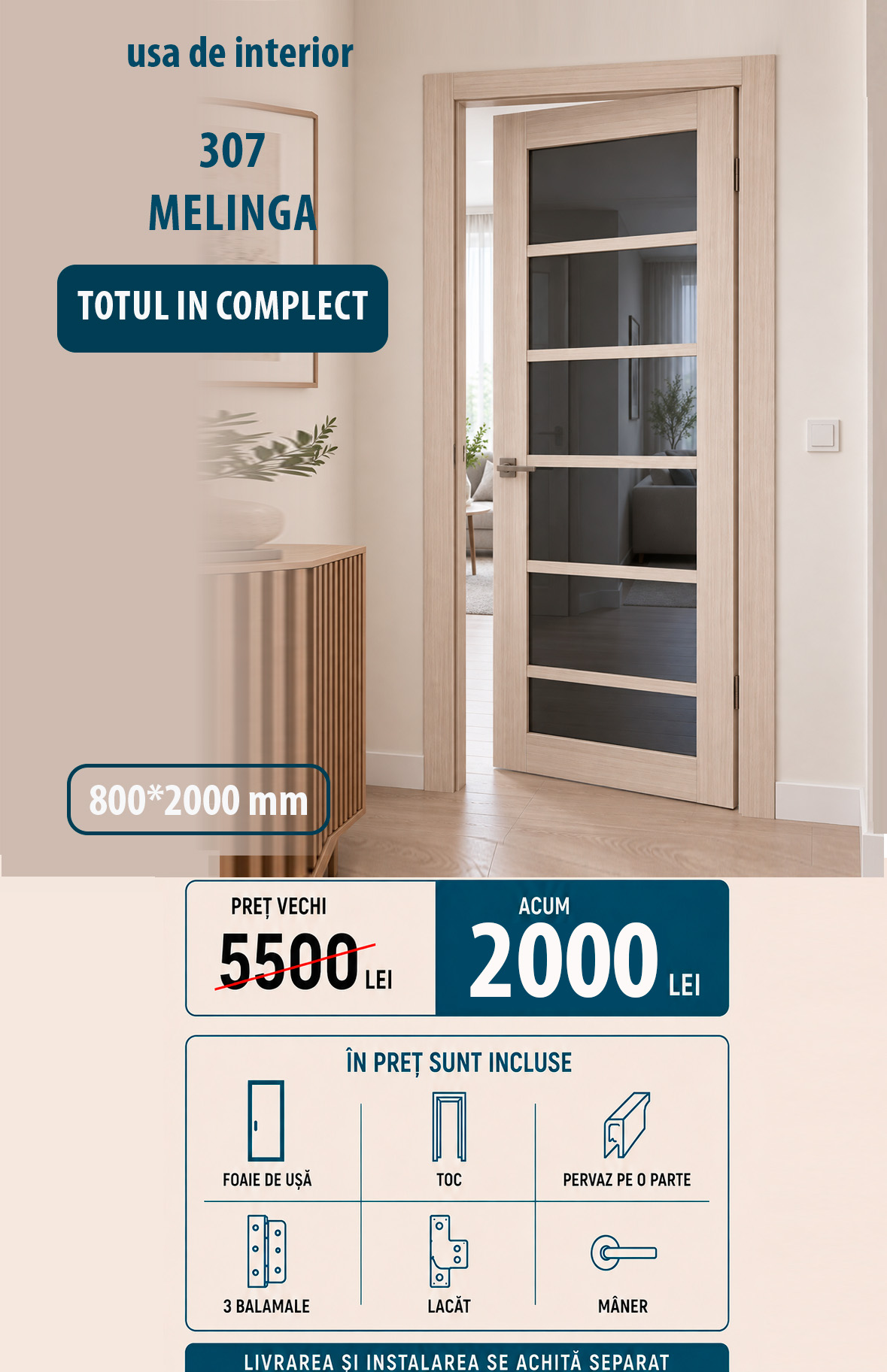 307 Melinga - Uși Chișinău